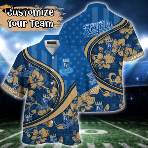 Customized MLB Kansas City Royals Hawaiian Shirt Harmony Hues For Fans