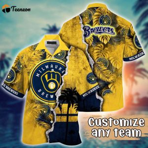 Customized MLB Milwaukee Brewers Hawaiian Shirt Champion Chic Couture For Fans