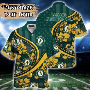 Customized MLB Oakland Athletics Hawaiian Shirt Harmony Hues For Fans