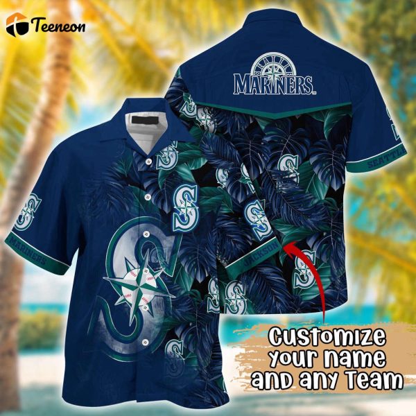 Customized MLB Seattle Mariners Hawaiian Shirt Radiant Rhythms For Fans