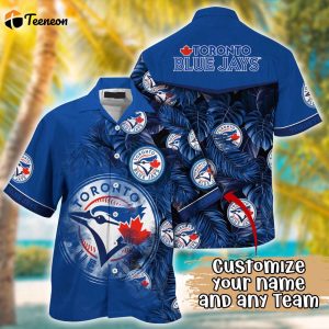 Customized MLB Toronto Blue Jays Hawaiian Shirt Radiant Rhythms For Fans