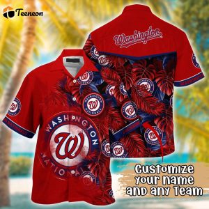 Customized MLB Washington Nationals Hawaiian Shirt Radiant Rhythms For Fans