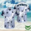 Dallas Cowboys Dark Blue And White Hawaiian Shirt