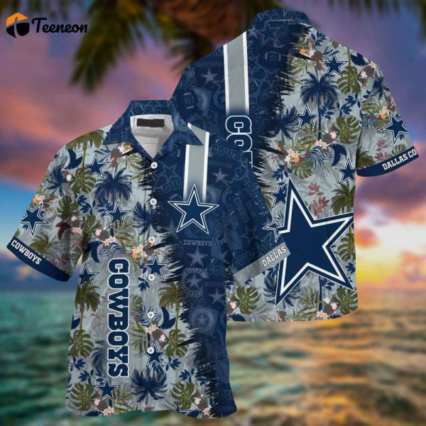 Dallas Cowboys NFL Tropical Floral Pattern Hawaiian Shirt