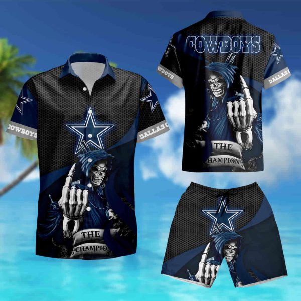 Dallas Cowboys Skull Death Hawaiian Shirt summer shirt