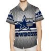 Dallas Cowboys Star Gray 3D All Over Print Summer Beach Hawaiian Shirt With Pocket