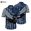 Dallas Cowboys Vtg American Flag Background Hawaiian Shirt