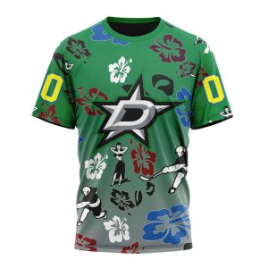 Dallas Stars Hawaiian Style Designs Unisex T-Shirt For Fans TS3018