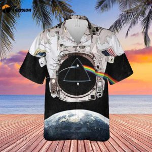 Dark Side Of The Moon Astronaut Hawaiian Pink Floyd Shirt Gift For Men Women