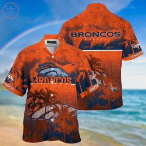 Denver Broncos Palm Hawaiian Shirt