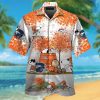 Denver Broncos Snoopy Autumn Short Sleeve Button Up Tropical Aloha Hawaiian Shirt Set for Men Women Kids