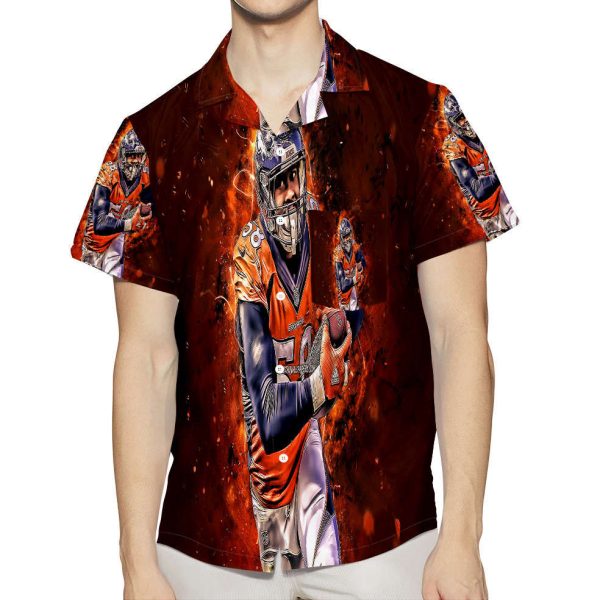 Denver Broncos Von Miller v60 3D All Over Print Summer Beach Hawaiian Shirt With Pocket