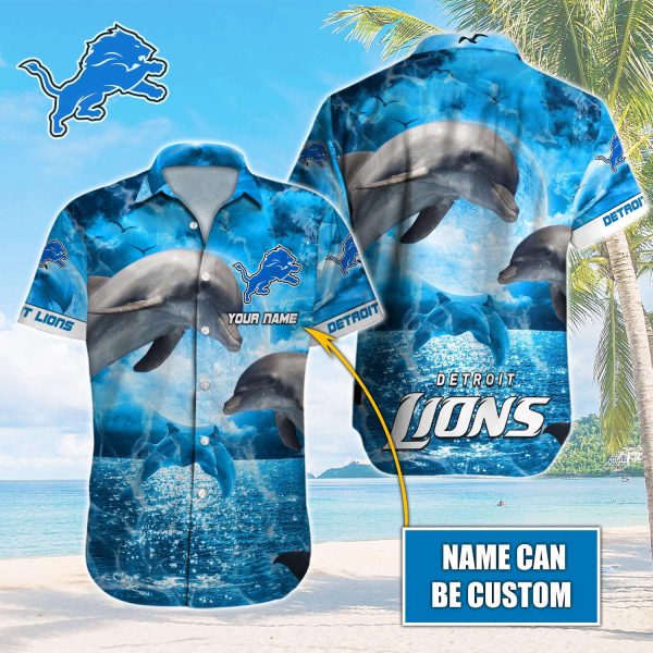 Detroit Lions NFL-Hawaiian Shirt Custom