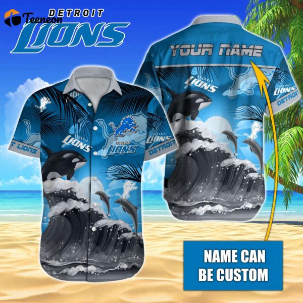 Detroit Lions NFL-Hawaiian Shirt Custom