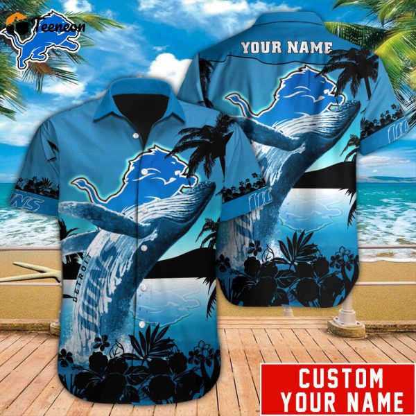 Detroit Lions NFL-Hawaiian Shirt Custom