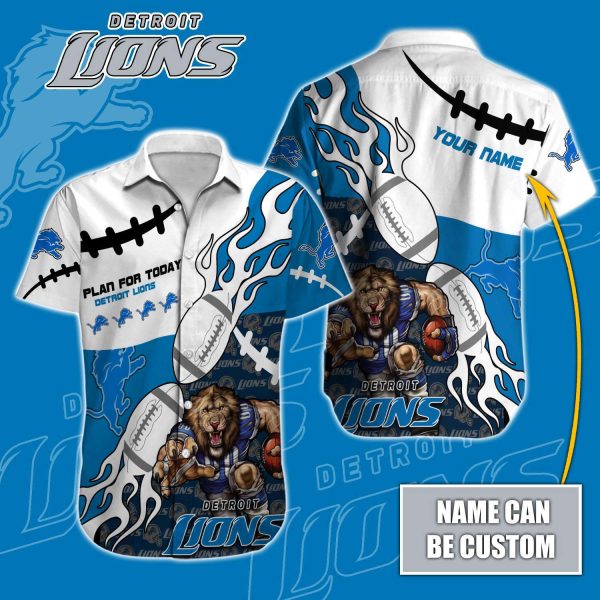 Detroit Lions NFL-Hawaiian Shirt Custom