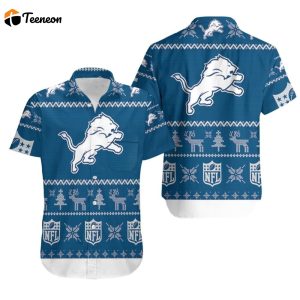 Detroit Lions Ugly Sweatshirt Christmas All-over Print Hawaiian Shirt