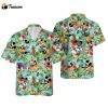 Disney Mickey Pineapple Button Up Shirt