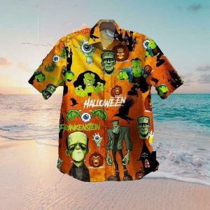 Frankenstein Halloween Hawaiian Shirt