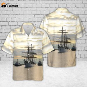 German Navy training ship Gorch Fock (1958) Hawaiian Shirt Gift for Dad Father Days