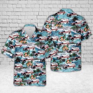 Gifts 2024Gifts 2024 Buffalo Fire Department Ambulance Hawaiian Shirt For Men Women