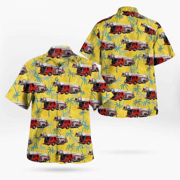 Gifts 2024Gifts 2024 Detroit Fire Department Ladder Hawaiian Shirt