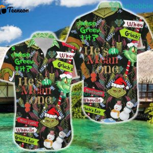 Grinch Hawaii Shirt Gift For Men And Women