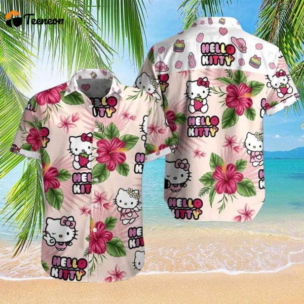 Hello Kitty  Hawaii Shirt Gift For Men Women