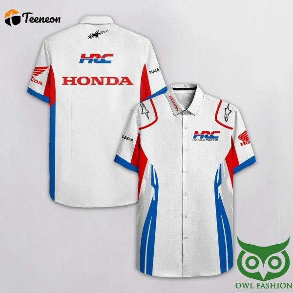 Honda c Limited Edition White Blue Red Hawaiian Shirt Gift For Men And Women