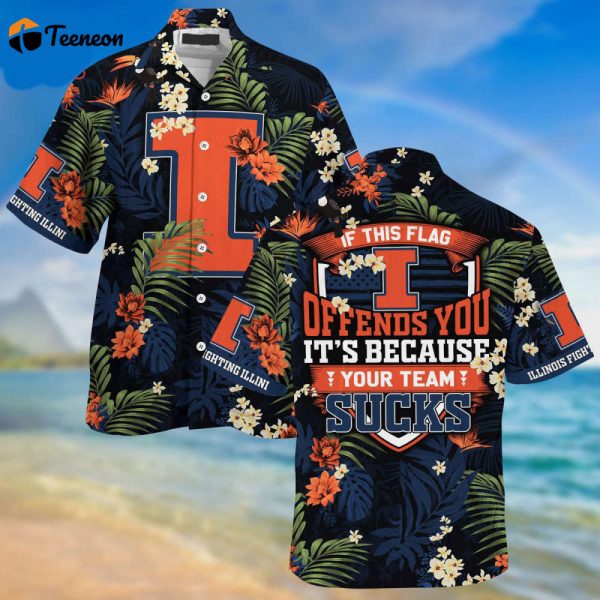 Illinois Fighting Illini  Hawaii Shirt Gift For Men And Women