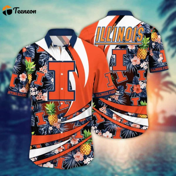 Illinois Fighting Illini Hawaii Shirt Gift For Men Women