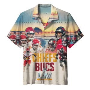 Kansas City Chiefs Vs Tampa Bay Pirates LV Game – Aloha Hawaiian Shirts For Men & For Women Couples – Bowl Games Fan Gifts