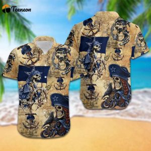 Limited Dallas Cowboys Pirates Skull Hawaiian Shirt