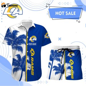 Los Angeles Rams Hawaii Shirt Men Short Custom  NFL