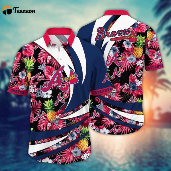 MLB Atlanta Braves Hawaiian Shirt Flower Bloom In Glory For Fans