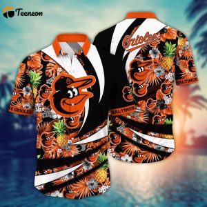 MLB Baltimore Orioles Hawaiian Shirt Flower Bloom In Glory For Fans