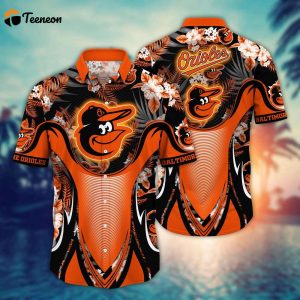 MLB Baltimore Orioles Hawaiian Shirt Flower Grandstand Glamour For Fans