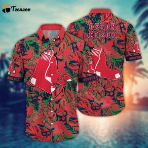 MLB Boston Red Sox Hawaiian Shirt Flower Palm Tree Paradise For Fans