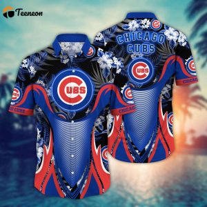 MLB Chicago Cubs Hawaiian Shirt Flower Grandstand Glamour For Fans