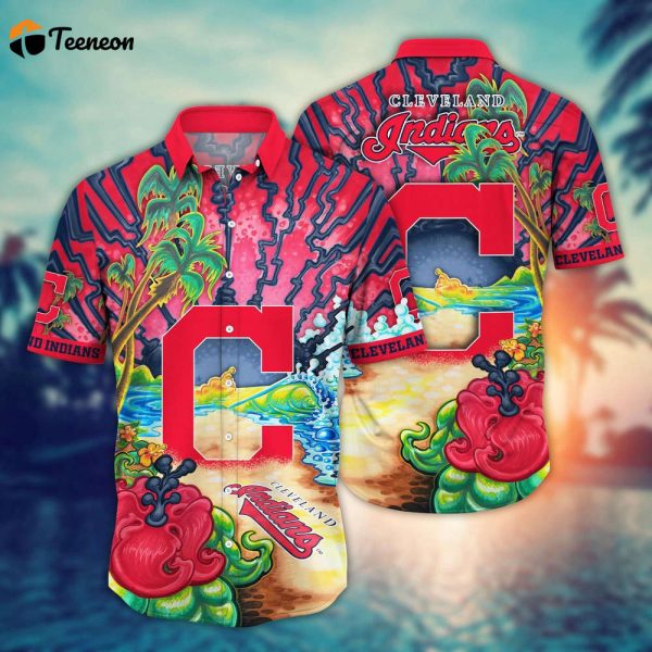 MLB Cleveland Indians Hawaiian Shirt Diamond Dreamscape For Sports Fans