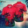 MLB Cleveland Indians Hawaiian Shirt Flower Tropical Trees Pattern For Fans