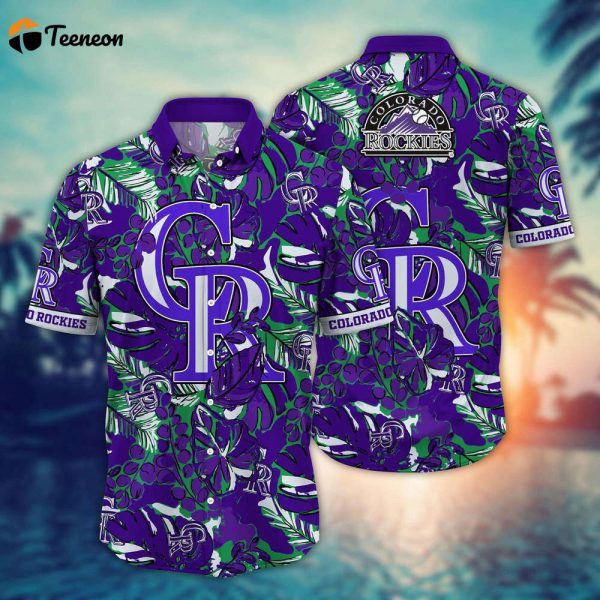 MLB Colorado Rockies Hawaiian Shirt Flower Palm Tree Paradise For Fans