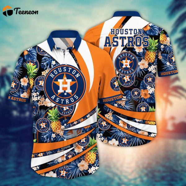 MLB Houston Astros Hawaiian Shirt Flower Bloom In Glory For Fans