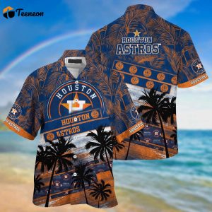 MLB Houston Astros Hawaiian Shirt Palm Tree Pattern For Fans Sports