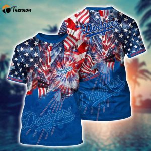 MLB Los Angeles Dodgers 3D T-Shirt Hawaiian Heatwave For Fans Sports