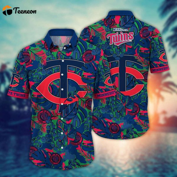 MLB Minnesota Twins Hawaiian Shirt Flower Palm Tree Paradise For Fans