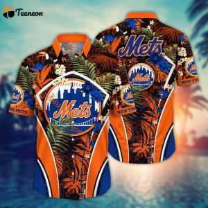 MLB New York Mets Hawaiian Shirt Flower Strike A Style Pose For Fans