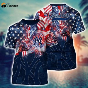 MLB New York Yankees 3D T-Shirt Hawaiian Heatwave For Fans Sports