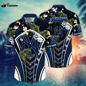 MLB New York Yankees Hawaiian Shirt Flower Strike A Style Pose For Fans