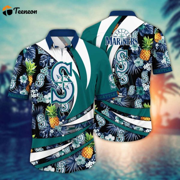 MLB Seattle Mariners Hawaiian Shirt Flower Bloom In Glory For Fans